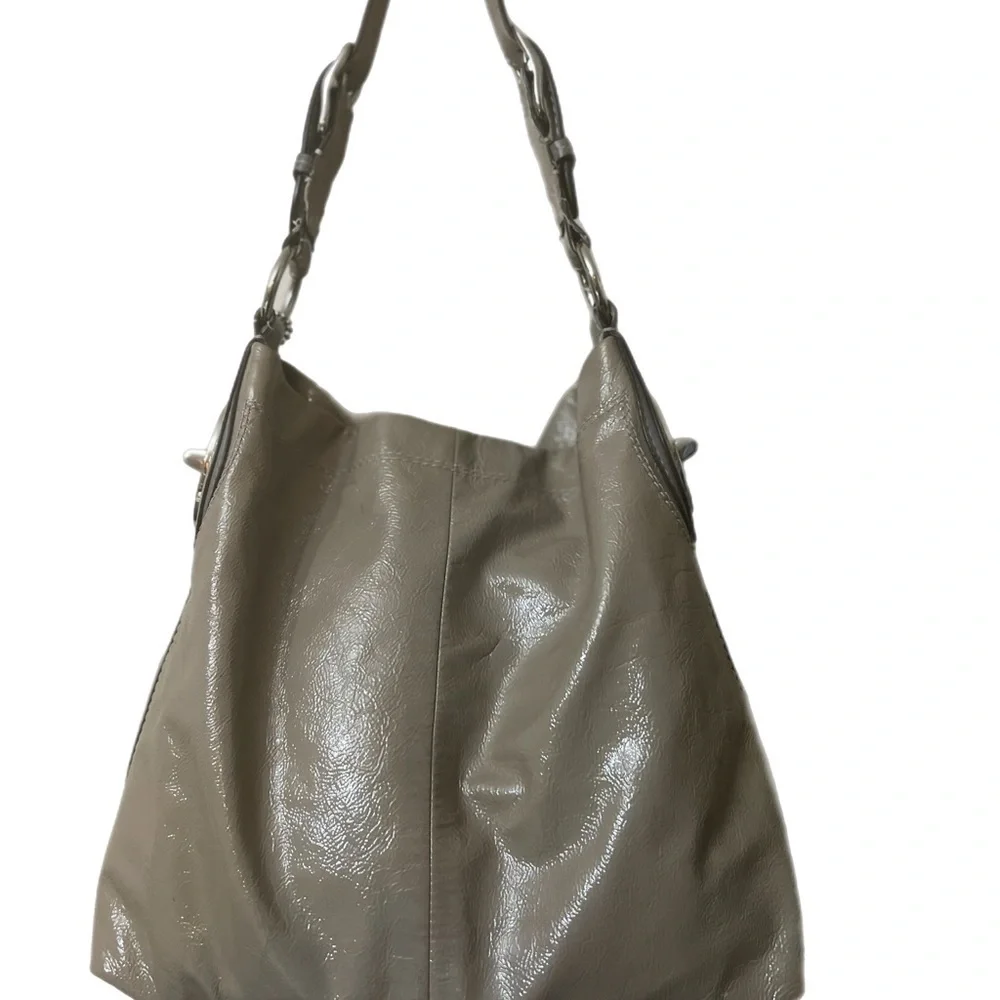 Coach Tan Leather Shoulder Bag with Relaxed Silhouette# 19755